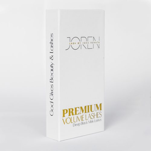 Premium Volume Deep Black Mink Műszempilla - 0,05 - CC - 10mm - Narancssárga ragasztócsíkos